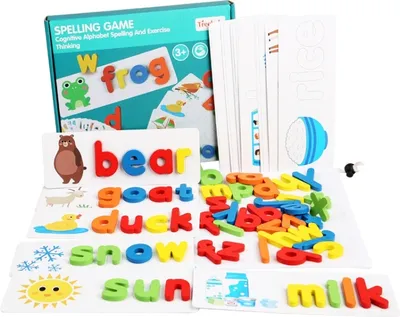 Productafbeelding van SD016-0 Englisch Letters Spelling Word-Spiele Kinder Bildung Spielzeug frühe Bildung Holz Puzzles