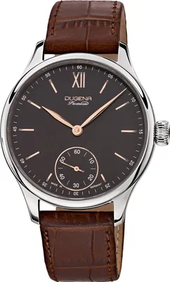 Produktbild von Dugena 7000117 Herren-Armbanduhr, Edelstahl-Gehäuse, Leder-Armband