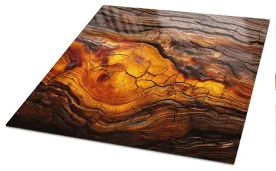 Produktbild von Bedruckte Glas Tischplatte 100x50 cm – Glas Tischplatte Küche – Tischplatte aus Sicherheitsglas – Glasplatte für Küchentisch – Moderne Tischplatte Glas – Dekorative Glastischplatte – Pflegeleichte Tischplatte Küche – Edles Holz, KI-generiertes Bild