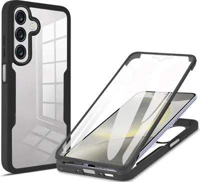 Produktbild von 360° Hülle für Samsung Galaxy A26, 360 Grad Handyhülle mit Integriertem Displayschutz in Schwarz