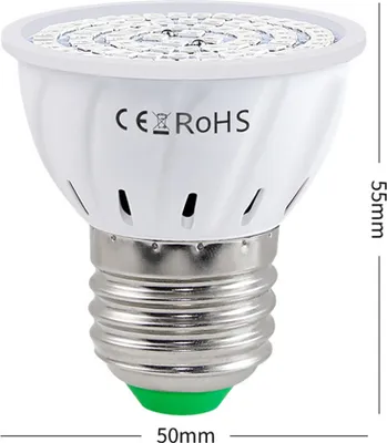 Obrázek produktu pro LED žárovka pro vnitřní rostliny Červené a modré spektrum LED žárovky pro rostliny E27 Rostoucí lampa pro sazenice Hydroponické sukulentní květiny Veg skleník (220V)