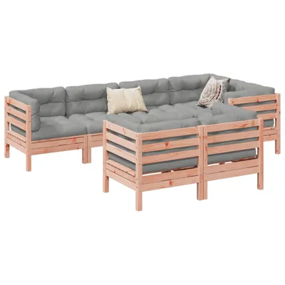 Produktbild von Möbel 7-tlg. Garten-Sofagarnitur mit Kissen Massivholz Douglasie - Balkonmöbel 3299498