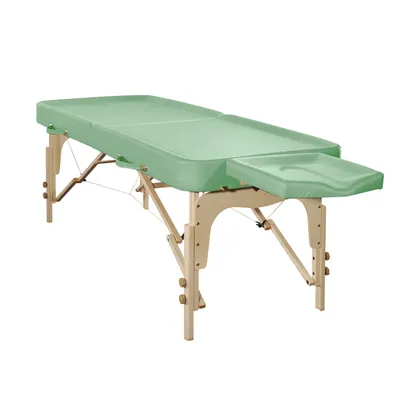 Produktbild von Ayurveda Massageliege Behandlungsliege klappbar "Rio" 81 cm (Patellgrün)