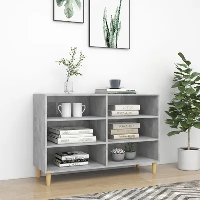 Produktbild von "2026 Moderne"Sideboard(1 pc) klassische - für Wohnzimmer - Standschrank/Beistellschrank - Betongrau 103,5x35x70cm Holzwerkstoff - Kommoden BestMöbel 864957