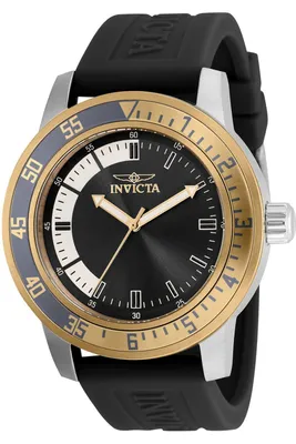 Obrázok produktu pre Invicta Specialty 35681 Pánske hodinky - Quartz strojček - Nehrdzavejúca oceľ s čiernym ciferníkom - 45 mm