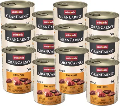 Produktbild von ANIMONDA GranCarno Adult with turkey - nassfutter für Hunde - 800g