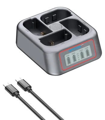 Obrázek produktu pro Nabíječka 4-port Canon LP-E6/LP-E6N/LP-E6P/LP-E6NH - PD USB-C