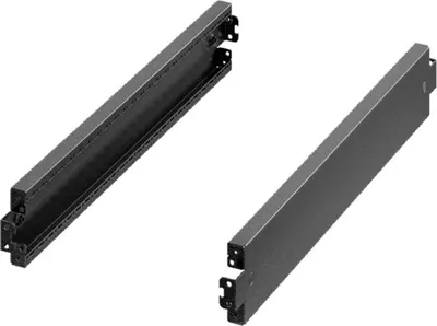 Produktbild von Rittal 8640.032, Sockelabdeckung, Stahl, Schwarz, 2 Stück(e), 1,36 kg
