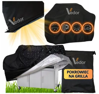 Produktbild von VEDOR Große Wasserdichte Grillabdeckung 145x61x117 cm Oxford