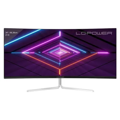 Produktbild von LC Power LC-M34-UWQHD-100-C-V3 - LED-Monitor - gebogen - 86,4 cm (34") - 3440 x 1440 UWQHD @ 100 Hz - VA