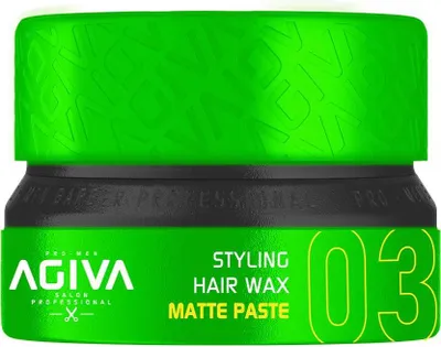 Produktbild von Agiva Styling Hair Wax Matte Paste - Green 155 ml