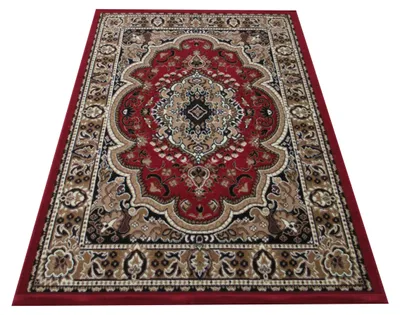 Image de Tapis BCF ALFA 06 - rouge 40 x 60 cm