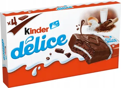 Produktbild von Kinder Delice Biszkopt Kakaowy Nadzienie Mleczne 4 x 39 g