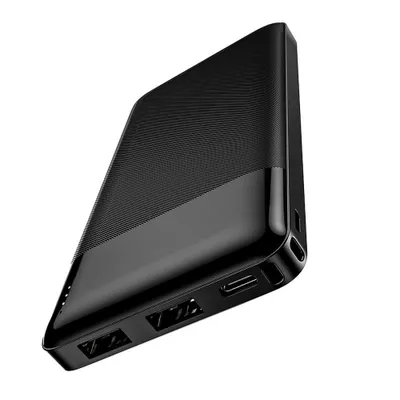 Image de Batterie externe (powerbank) HOCO 10.000mAh 2A 2xUSB + Type C J72 noir