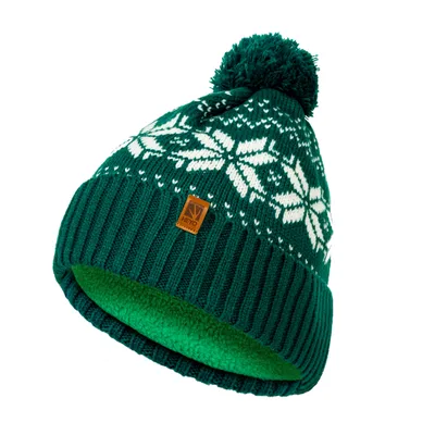 Immagine prodotto di Berretto Invernale Norvegese Unisex con Pon Pon HEYO Verde Taglia Unica