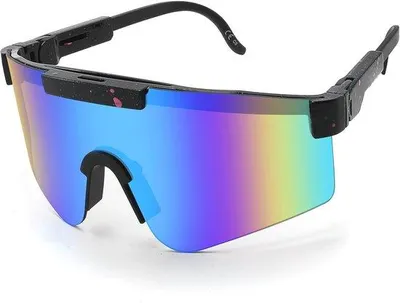 Zdjęcie produktu dla Okulary przeciwsłoneczne sportowe dla mężczyzn i kobiet – ochrona przed promieniowaniem UV i regulowane zauszniki, idealne do aktywności na świeżym powietrzu