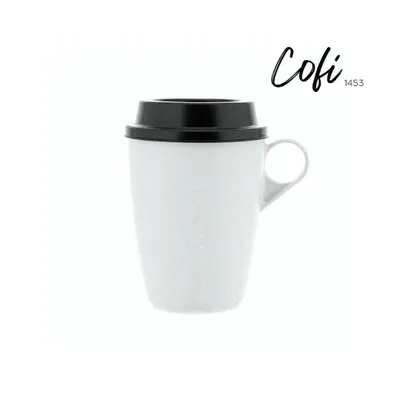 Produktbild von Kaffeebecher To Go 400ml, BPA-frei, Spülmaschinenfest, Coffee Cup Mehrweg Grau