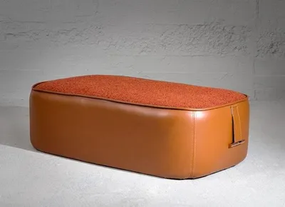 Obrázek produktu pro Dokonalý stylový oranžový nábytek z umělé kůže v obývacím pokoji