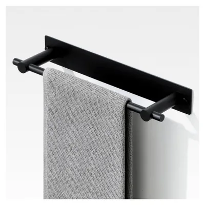 Produktbild von Handtuchhalter ohne Bohren aus 304 Edelstahl, Wandmontage, schwarz, Set für das Badezimmer