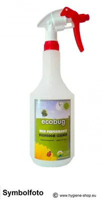 Sprühflasche leer - mit rotem Sprühkopf 1L Ecobug E1057