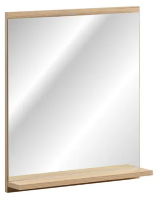 Immagine prodotto di Specchio bagno rettangolare 57x50 cm con bordo contenitore