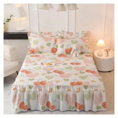 Image de Housse de lit en coton antidérapante pour matelas de 150 x 200 cm