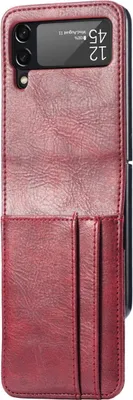 Produktbild von König Design Hülle kompatibel mit Samsung Galaxy Z Flip3 5G Kunststoff Soft Handyhülle - Handy Case Rot