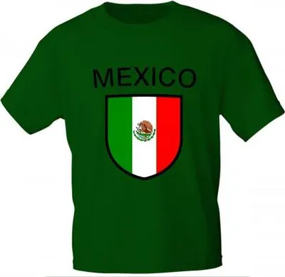 Produktbild von Kinder T-Shirt mit Print - Mexiko - 76107 - grün - Gr. 86-164 Größe - 98/104