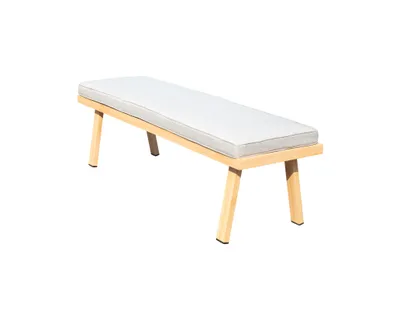 Produktbild von greemotion Gartenlounge-Set Monaco Lounge-Set Beige-Holz / Grau inkl. Auflagen & Tisch