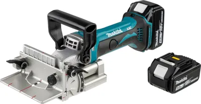 Immagine prodotto di Makita DPJ 180 RTJ Scanalatrice a batteria 18 V 100 mm + 2 batterie da 5,0 Ah + caricabatterie + Makpac