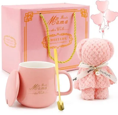 Produktbild von Muttertag Geschenkset mit Tassen, elegante Schachtel