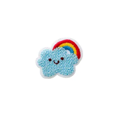Produktbild von Mono Quick 04175 Wolke mit Regenbogen Applikation, Bügelbild, Patch, Aufnäher