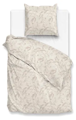 Produktbild von Zohome Satinado Bettbezug - 135x200 cm – Baumwoll-Satin – Hochwertige Bettwäsche mit motiv – Weich - Atmungsaktiv und Hautfreundlich – inkl. 80x80 cm Kissenbezug – Weiß