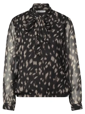 Produktbild von Street One Damen Langarm Bluse aus Chiffon mit Schleifendetail