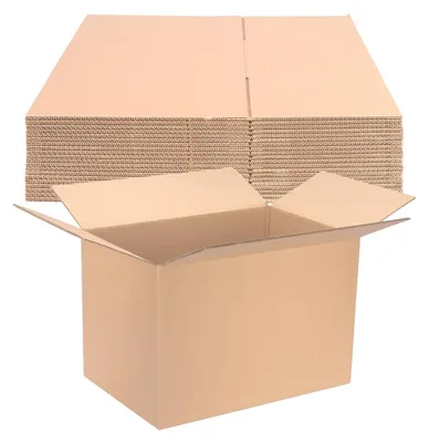 Image de Boîtes de rangement de 600 x 400 x 400 mm, couleur marron, lot de 5