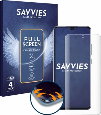 Produktbild von 4x Savvies Fullscreen Schutzfolie für Honor Magic 6 Lite Displayschutz Folie Fullcover Klar Transparent
