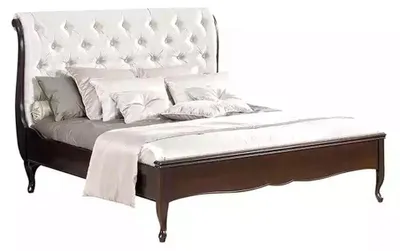 Produktbild von Bett Stoff Design Doppel Betten Luxus Modernes Hotel Gestell Schlaf Zimmer