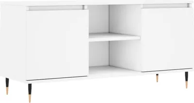 Obrázok produktu pre vidaXL TV skrinka biela 104x35x50 cm Drevo Materiál