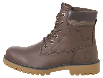 Produktbild von Jack & Jones 12243421_281_1198355_44, Stiefel, Braun, Java, Rundzeh, Schnürverschluss, Thermoplastischer Gummi (TPR)