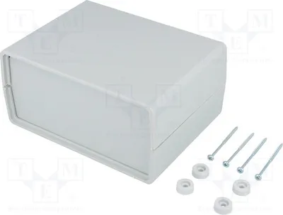 Produktbild von 1x Gehäuse: mit Platten X: 110mm Polystyrol Y: 150mm Z: 70mm  grau Z3J Gehäuse mit