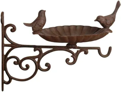 Produktbild von Landhaus Vogeltränke, Vogelfutterstelle JAKOB Gusseisen, shabby chic Stil