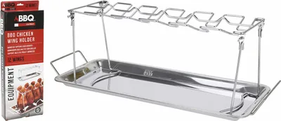Immagine prodotto di Supporto per ali di pollo BBQ Collection in acciaio inox