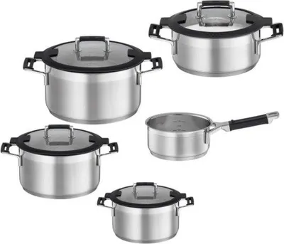 Produktbild von Kochset - Wok- und Pfannenset - Stahlwok - Backofenpfanne - Wokpfanne