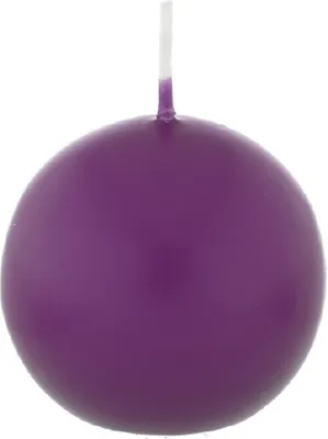 Produktbild von Kugelkerzen Brombeere, Ø 80 mm, 6 Stück, dt. Kerzen in RAL Kerzenqualität, Kein rußen und tropfen