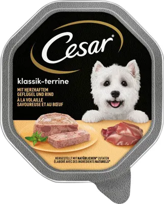 Obrázek produktu pro Cesar mokré krmivo klasický výběr s drůbežím a hovězím 150g