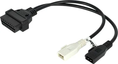 Produktbild von vhbw OBD Adapter 4Pin-OBD1 auf OBD2 kompatibel mit Audi 80, A6 C4, 100 C4, B4, B3, Coupe, Cabrio - 30 cm