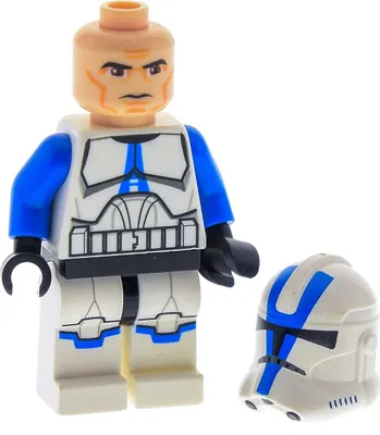 Produktbild von 1x Lego Minifigur Star Wars Clone Trooper 501st Legion weiß 75002 75004 sw0445