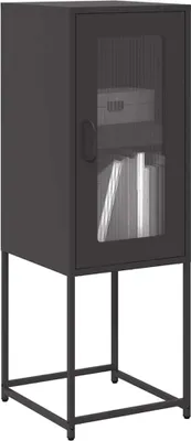 Produktbild von vidaXL Sideboard Schwarz 36x39x107 cm Kaltgewalzter Stahl