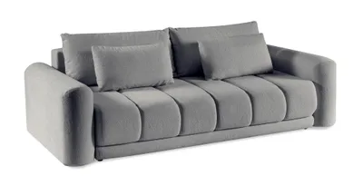 Produktbild von OTTRANTO Schlafsofa 250 x 118 x 93 cm – Graues Sofa mit Schlaffunktion und Bettkasten