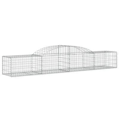 Zdjęcie produktu dla vidaXL Gabion z wysokim łukiem 300x50x40/60 cm Ocynkowane żelazo